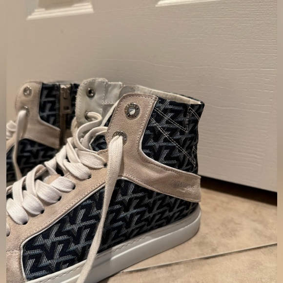 ZADIG & VOLTAIRE high flash monogram high top shoes. Size US 8 - Picture 3 of 4